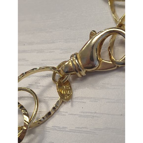 Lot Of 7 Gold Tone Jewelry 925 Sterling Silver 2 Necklaces 5 Pairs Earrings 165g - Picture 15 of 16